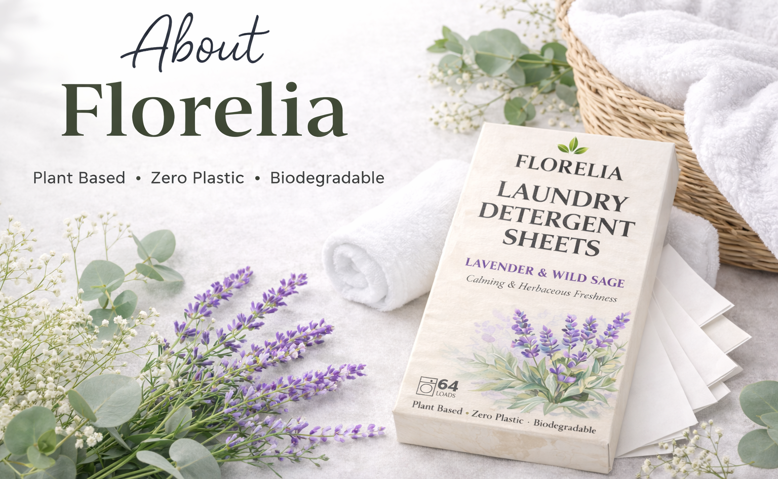Florelia Laundry Detergent Sheets
